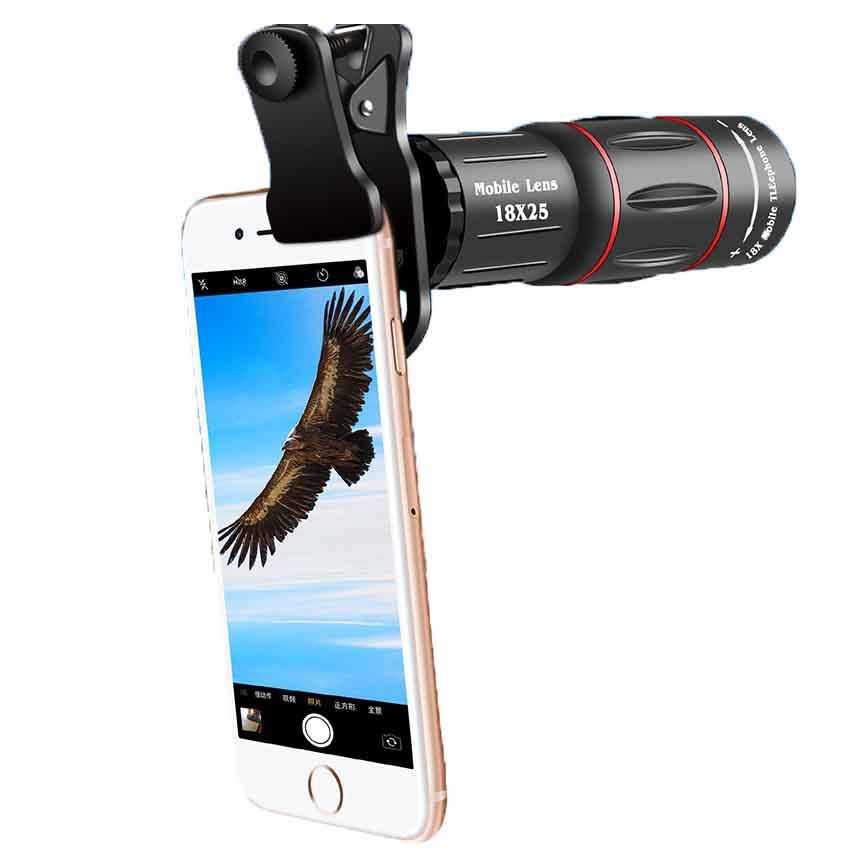 Generic Mobile Lens Phone Camera HD Glass Lens Universal Clip-on 18X Zoom Cell Phone Iphone Android Tablet Ipad