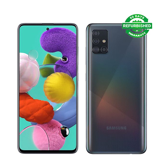 Refurbished SAMSUNG Galaxy A51 Dual SIM 5G Unlocked Smart Phones 8GB RAM 128GB Storage 48MP+32MP Quad Camera 4500 mAh Battery 6.4" Screen 8+128GB
