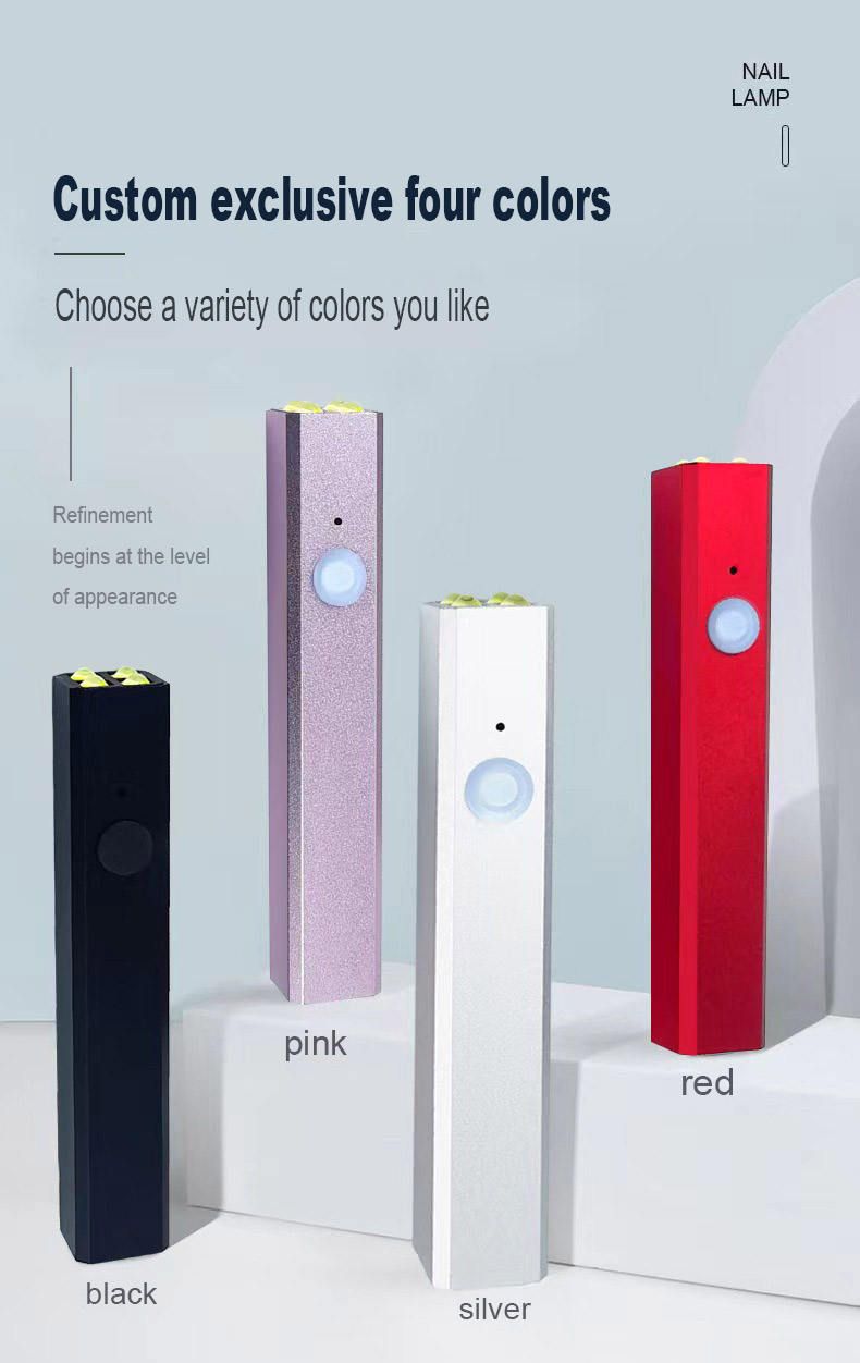 Generic Mini Uv Light Gel Curing LED Nail Lamp Fast Drying Cordless UV Led Light for Gel Polish USB Rechargeable Portable Home Phototherapy Tools