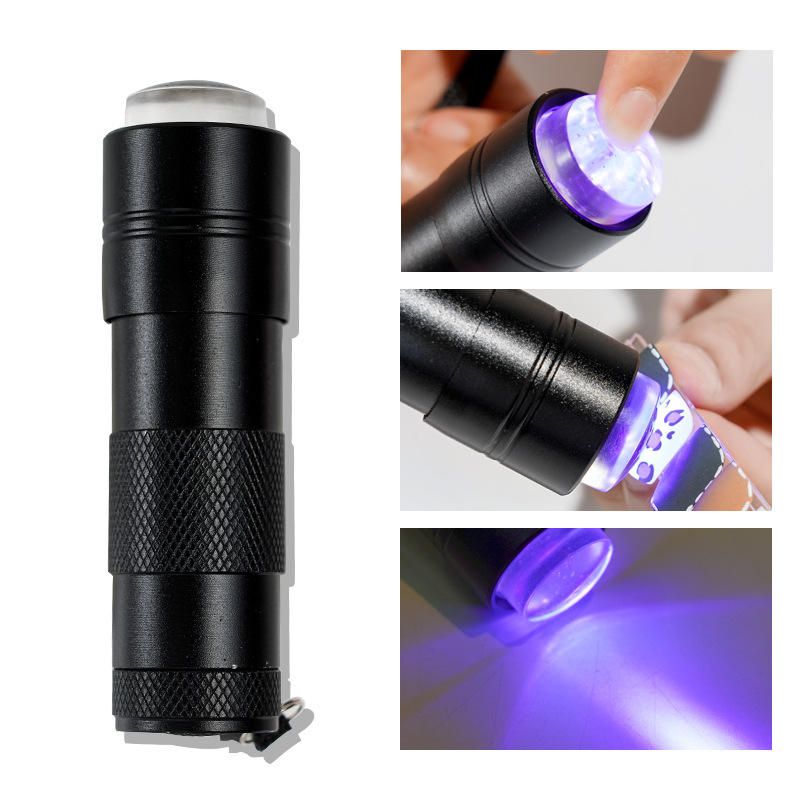 Generic Mini Portable UV lamp New Design Nail Polish Stamper with 12Pcs LED Lights for nails art portable dryer Nails Light