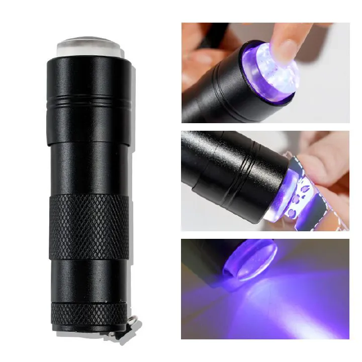 Generic Mini Portable UV lamp New Design Nail Polish Stamper with 12Pcs LED Lights for nails art portable dryer Nails Light