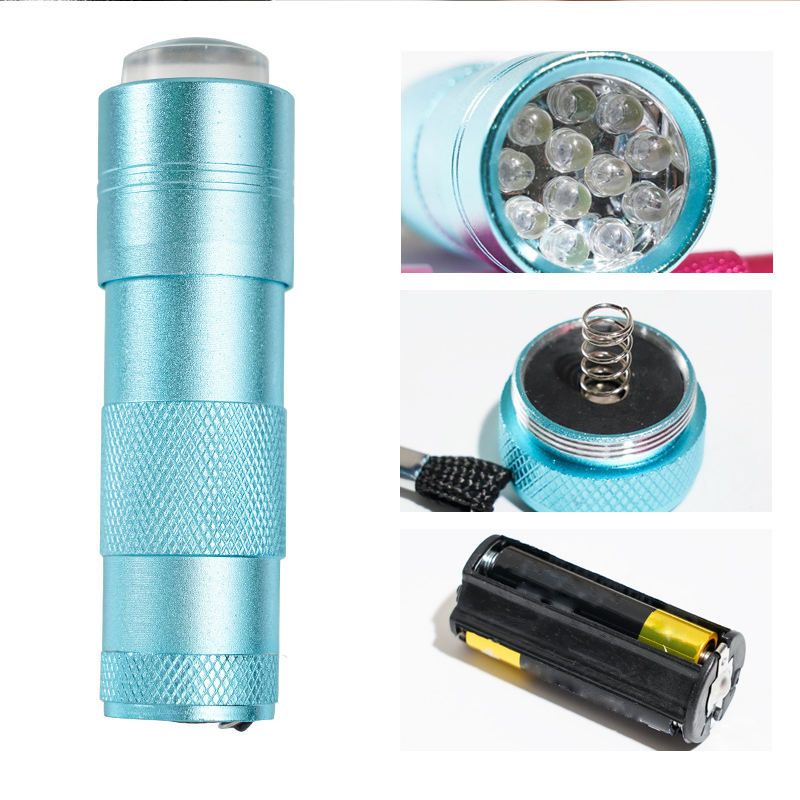 Generic Mini Portable UV lamp New Design Nail Polish Stamper with 12Pcs LED Lights for nails art portable dryer Nails Light