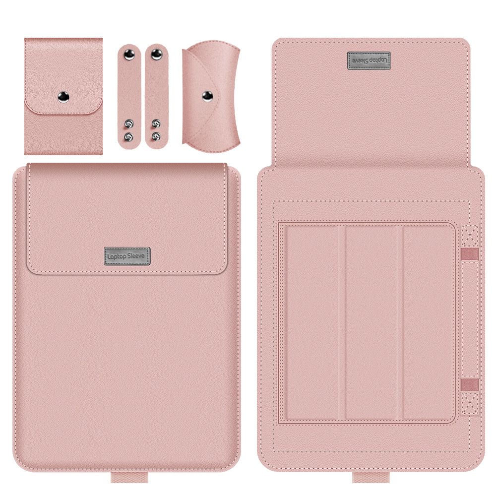 Fancy Leather Laptop Sleeve Case With Stand Holder Bag with Multi-Functions 11/12/13/15 inch Notebook Protective Cover Computer Bag