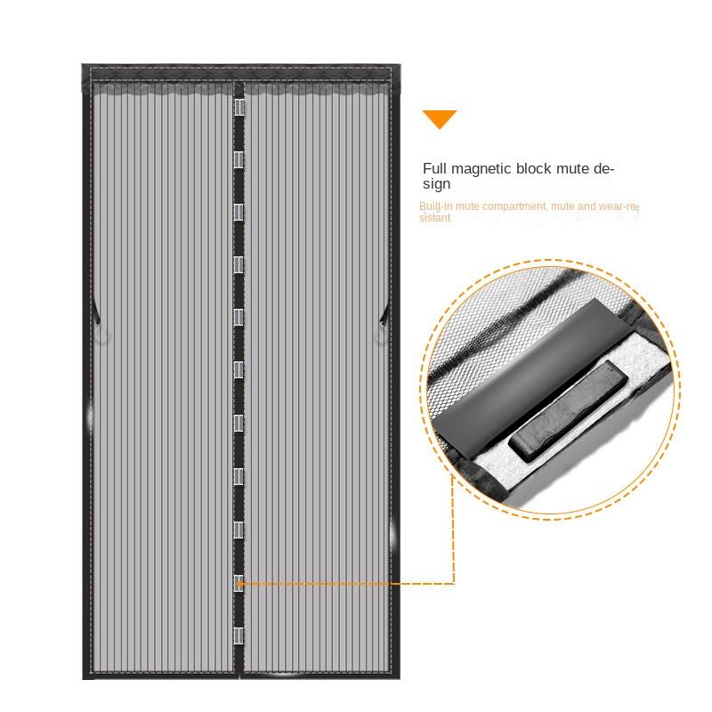 Magnetic Screen Door Anti-Mosquito Curtain with Hook and Loop Tape, Self Sealing, Heavy Duty, Hands Free Mesh Partition Keeps Bugs Out - Pet and Kid Friendly