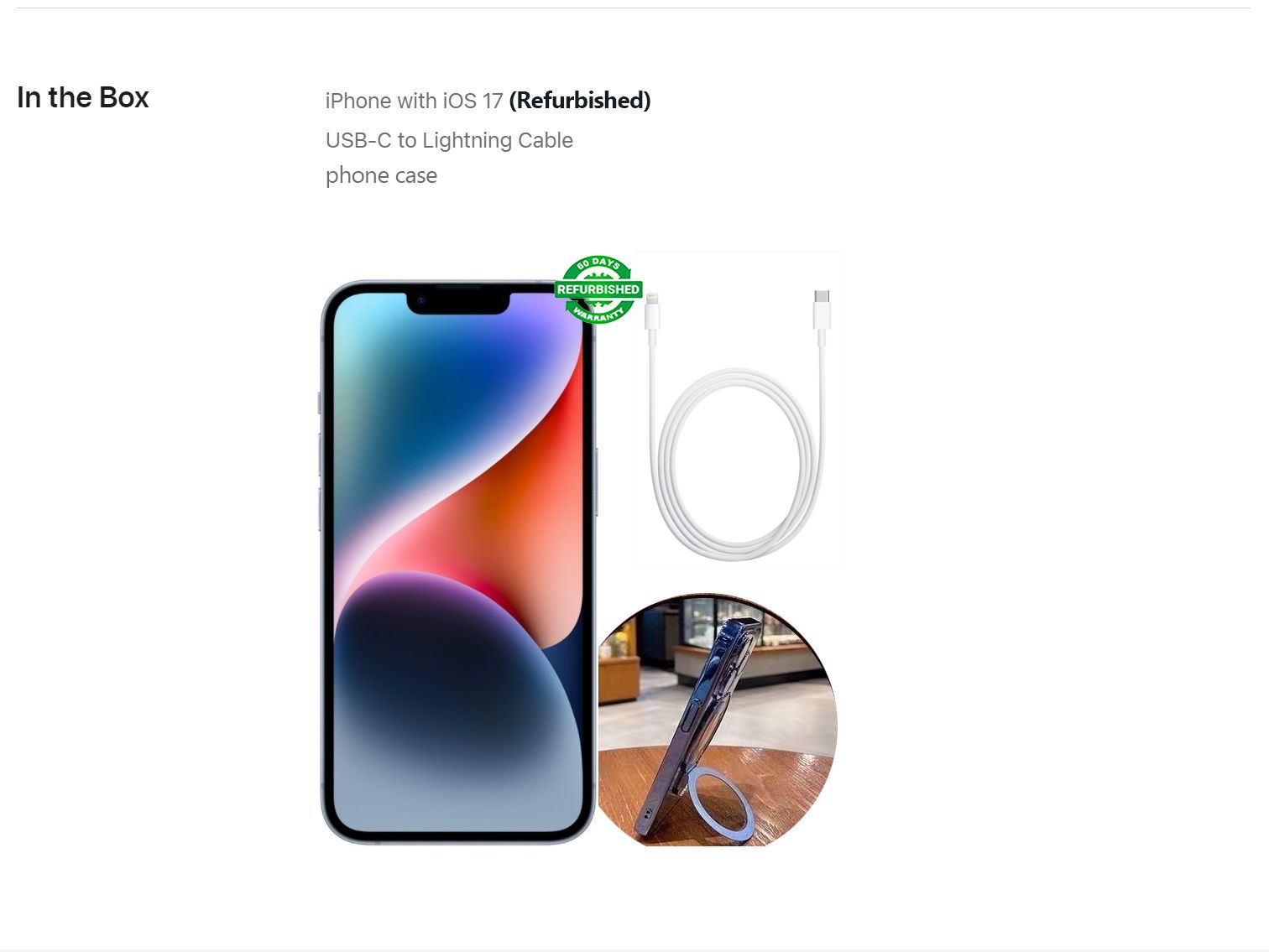 Refurbished Phones iPhone 14 245GB/128GB iPhone 14 Plus Dual SIM 5G Network 6GB RAM Original OLED Screen Support Face ID unlock Smart Phones