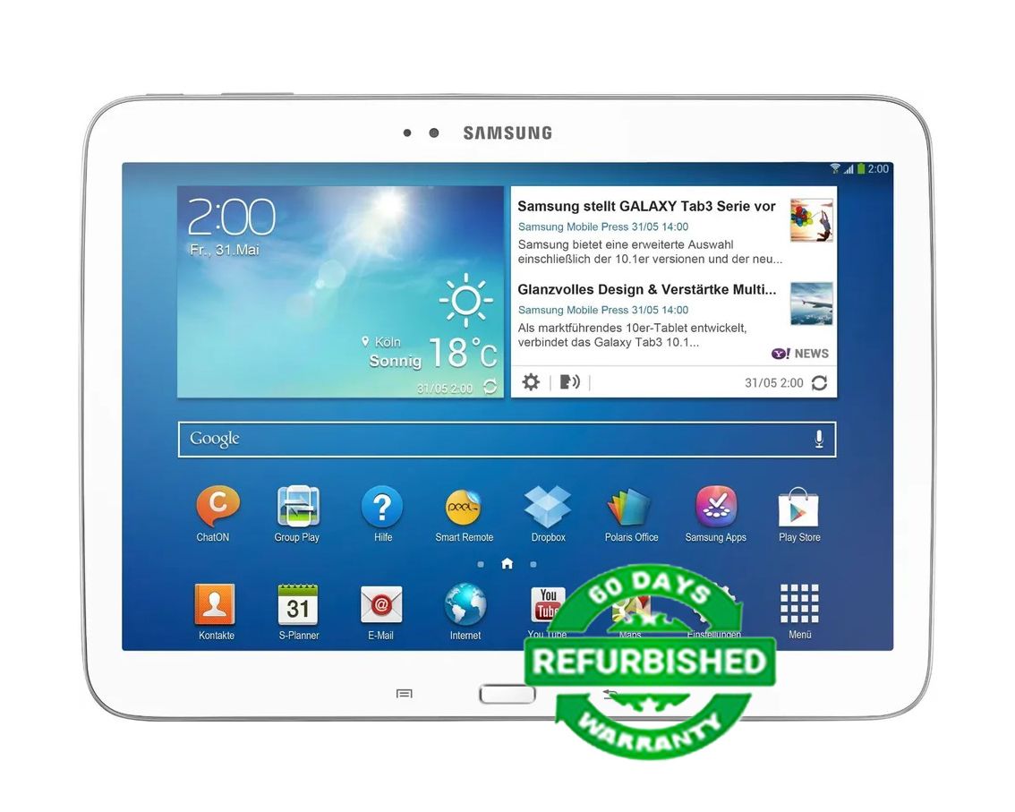 SAMSUNG GALAXY TAB 3 10.1 P5210 White 1gb 16gb 10.1 inches Android Dual Core Tablet