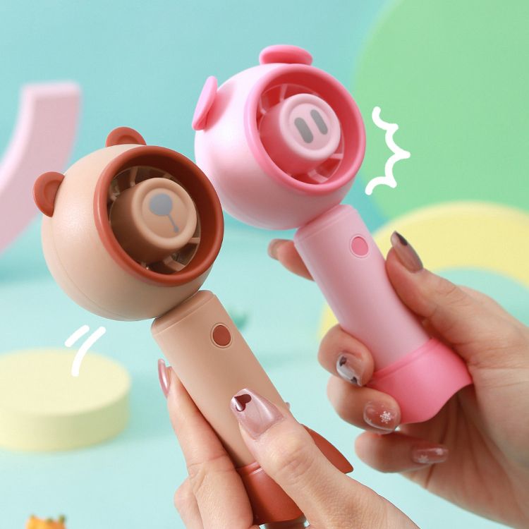 Cute USB rechargeable Handheld fan Mini Cartoon Hand-held fan fashion Hand held fan