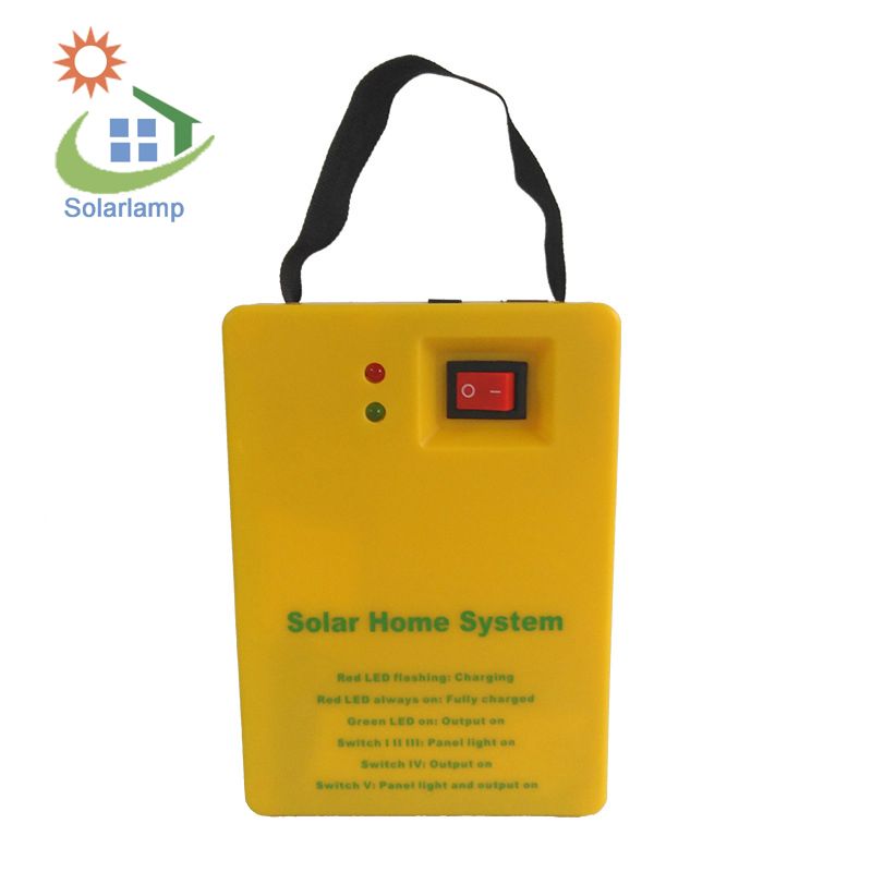 Solar Power Panel Generator Home System Kit With 2 LED Bulbs