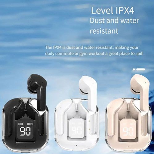 【XmasSale】RichRipple Air31 Bluetooth Earphone in-Ear Earpods LED Digital Display Long Life Portable With Translucent Charging Case Bluetooth 5.3