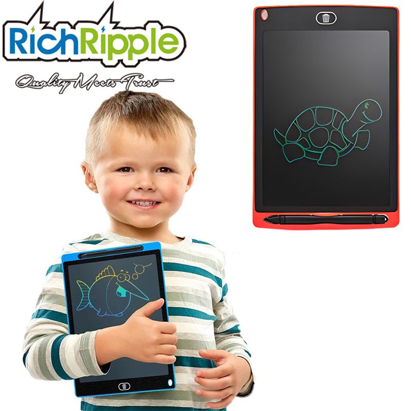 RichRipple 8.5 Inch  LCD Writing Tablet, Electronic Drawing Board+Pen Digital Graphic Erasable Reusable Electronic Drawing Pads, Educational and Learning Toy for Boy and Girls