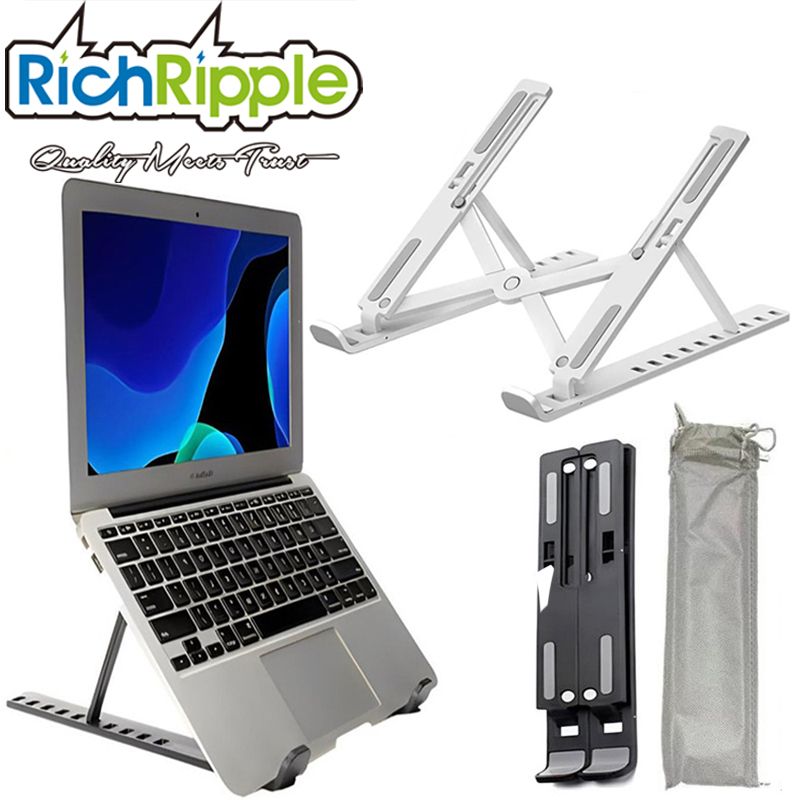 RichRipple Portable Laptop Stand 10 Position Foldable ABS Notebook Stand Support Adjustable Laptop Holder for Macbook Computer Accessories