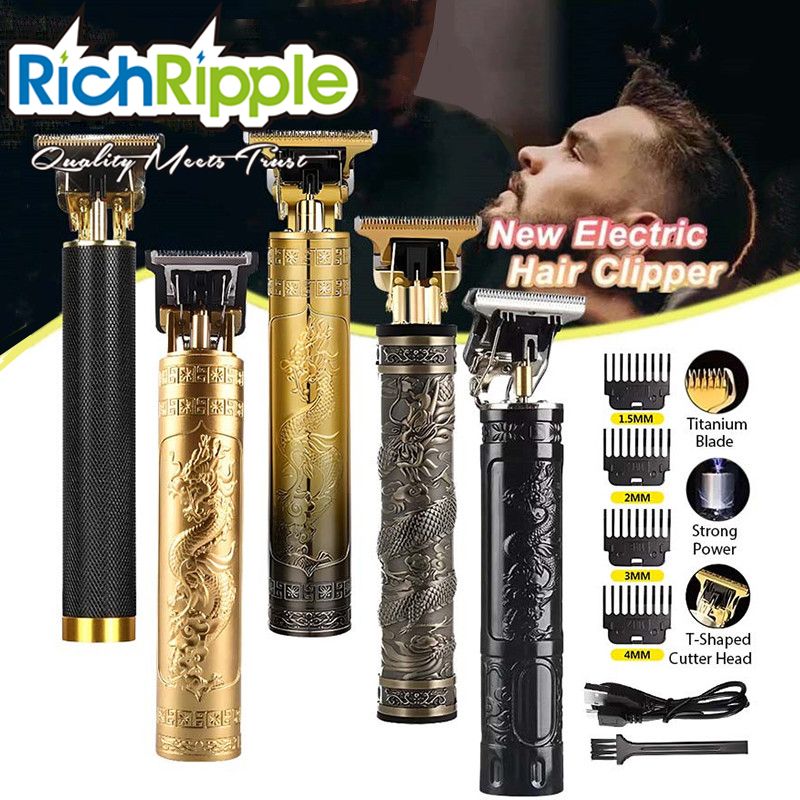 (Clearance Price)RichRipple Vintage T9 Hair cutting machine Hair Clipper Professional Electric Shaver Trimmer for men Machine Shaving Trimmer Beard USB