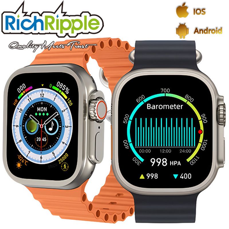 RichRipple  Smart Watch T500 Ultra Men Women Series 8 Bluetooth Call Blood Oxygen Monitor Life Waterproof NFC Smartwatch For Apple IOS