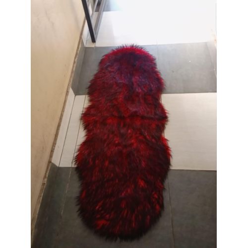 Fluffy Dashboard Cover Red Black