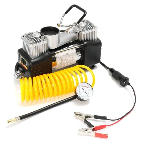 Double Cylinder Air Pump Compressor Car Tire Inflator Portable