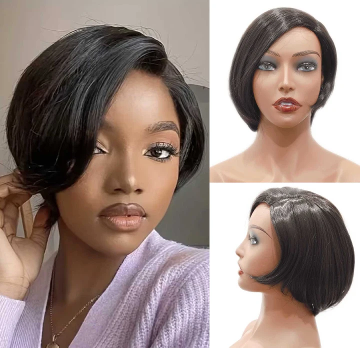 short wigs bob wigs  side apart