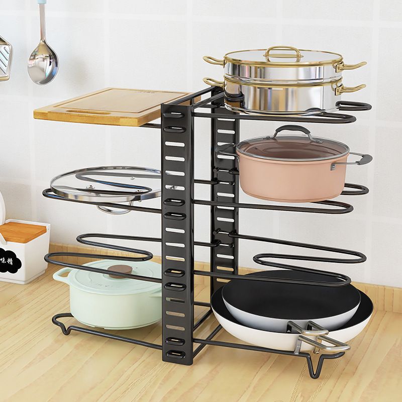 New punch-free pot holder pot lid storage rack kitchen storage rack