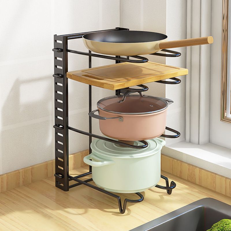 New punch-free pot holder pot lid storage rack kitchen storage rack