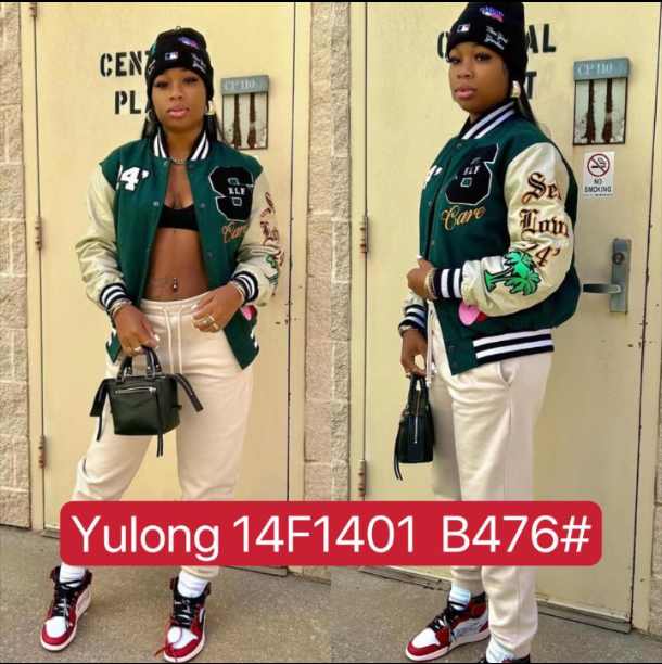 Barbie Green 2pcs SX College Jacket + pants set
