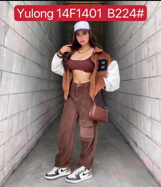 Baddie 2pcs College Jacket + pants set