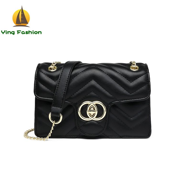 Ying Fashion 1PC New PU Material Anti-water Chain Shoulder Bags Squared Bag for Lady