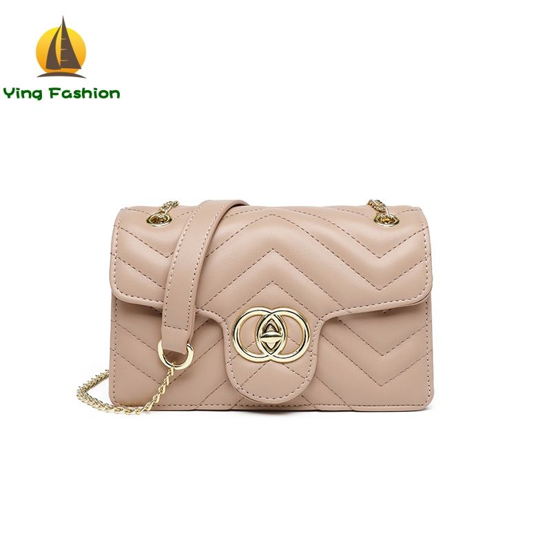 Ying Fashion 1PC New PU Material Anti-water Chain Shoulder Bags Squared Bag for Lady