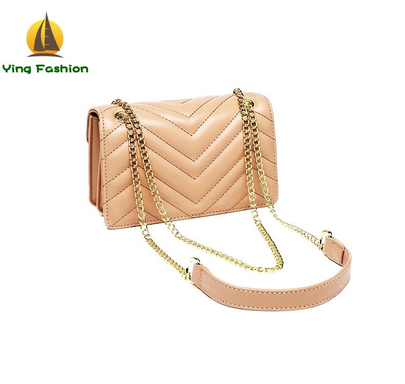 Ying Fashion 1PC New PU Material Anti-water Chain Shoulder Bags Squared Bag for Lady
