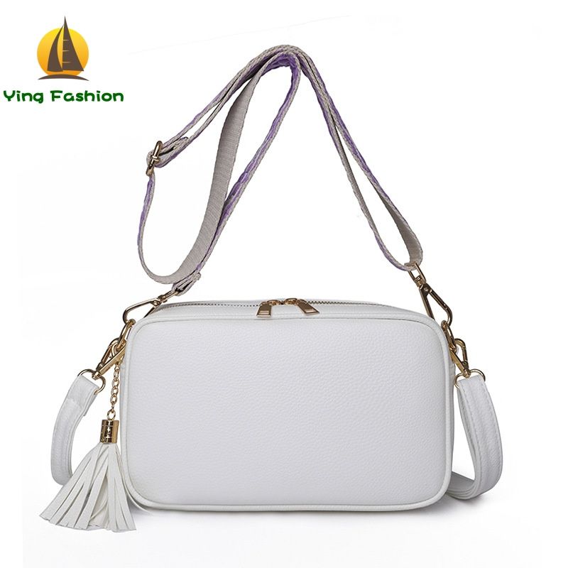 Ying Fashion 1PC Women Shoulder Bag with Two Diffeerent Shoulder Belts  PU Material for Ladies Casual