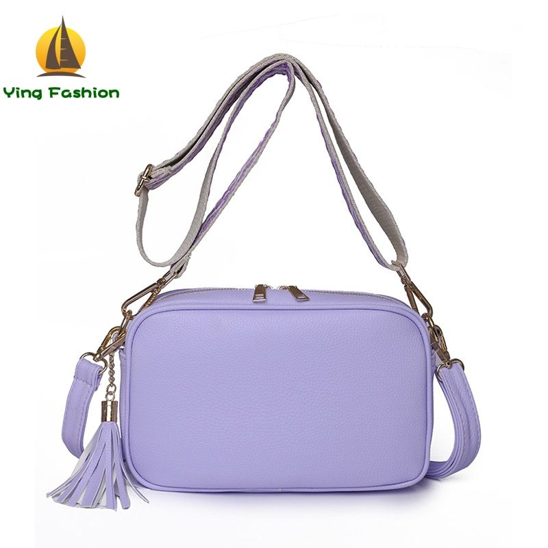 Ying Fashion 1PC Women Shoulder Bag with Two Diffeerent Shoulder Belts  PU Material for Ladies Casual