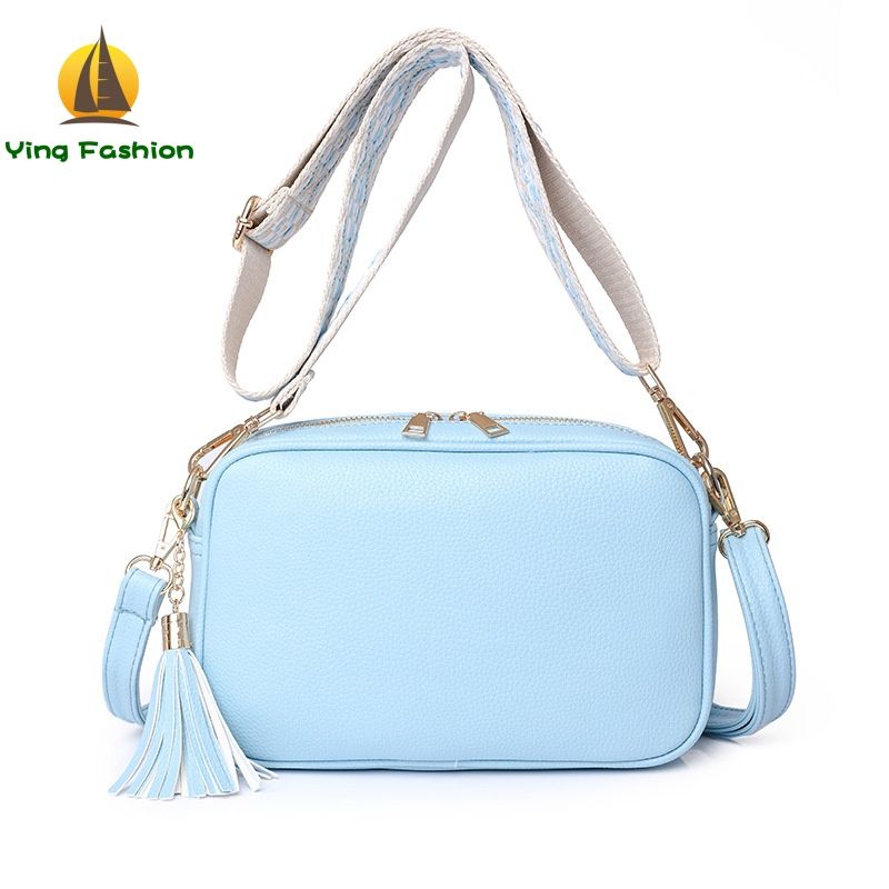 Ying Fashion 1PC Women Shoulder Bag with Two Diffeerent Shoulder Belts  PU Material for Ladies Casual