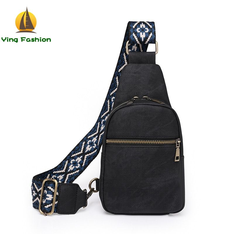 Ying Fashion 1PC Retro Body Bag Women's Fanny Pack Women's Stylish Chest Bag Casual Outdoor Travel Crossbody Bag