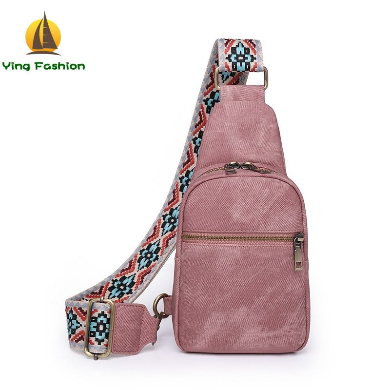 Ying Fashion 1PC Retro Body Bag Women's Fanny Pack Women's Stylish Chest Bag Casual Outdoor Travel Crossbody Bag