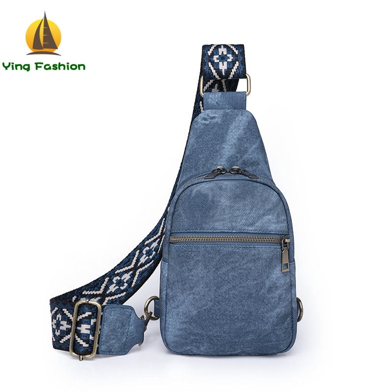Ying Fashion 1PC Retro Body Bag Women's Fanny Pack Women's Stylish Chest Bag Casual Outdoor Travel Crossbody Bag
