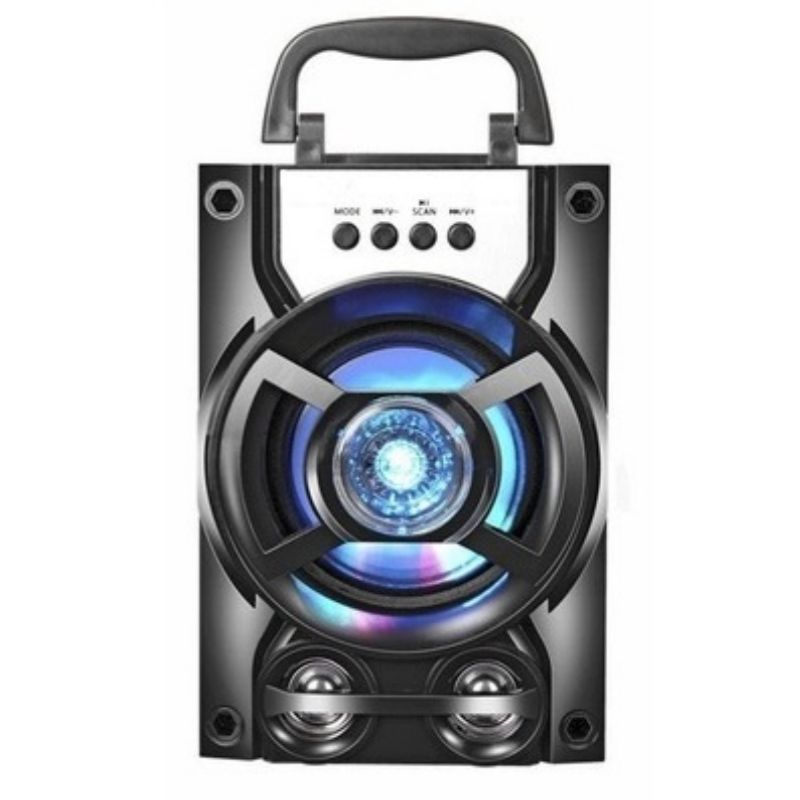 Bluetooth Speaker Portable Outdoor Stereo System LED Light Shinning with USB FM AUX TF Card