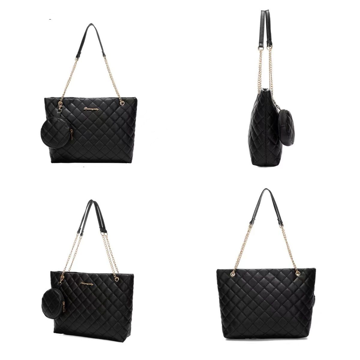 Bags Women Bags Handbags 2 PCS Tote Bags Ladies Bags 2 in 1 Purse Shoulder Bags