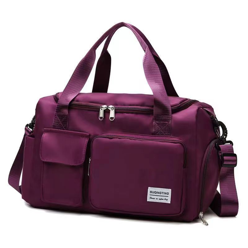 Unisex Nylon Waterproof Large Capacity Travel Tote Duffle Bag Messenger Bag Component Fashion Crossbody Bag Gym Bag