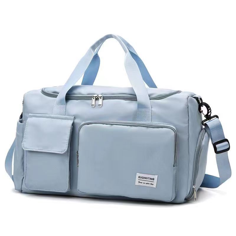 Unisex Nylon Waterproof Large Capacity Travel Tote Duffle Bag Messenger Bag Component Fashion Crossbody Bag Gym Bag
