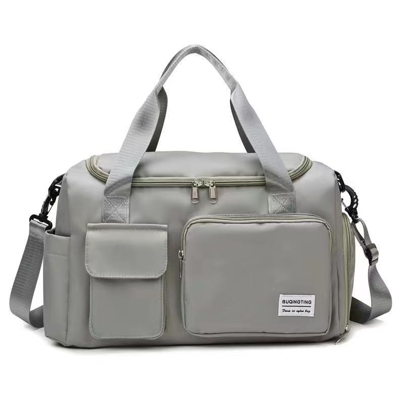 Unisex Nylon Waterproof Large Capacity Travel Tote Duffle Bag Messenger Bag Component Fashion Crossbody Bag Gym Bag