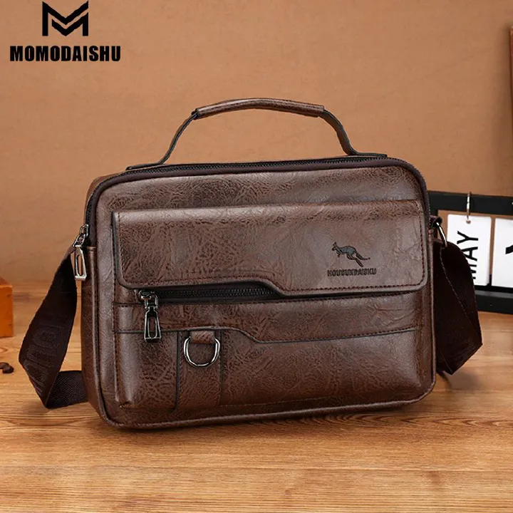 Luxury Designer Men's Crossbody Shoulder Tote Bag Fashion Business Man Messenger Big Size PU Bags