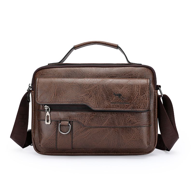 Luxury Designer Men's Crossbody Shoulder Tote Bag Fashion Business Man Messenger Big Size PU Bags