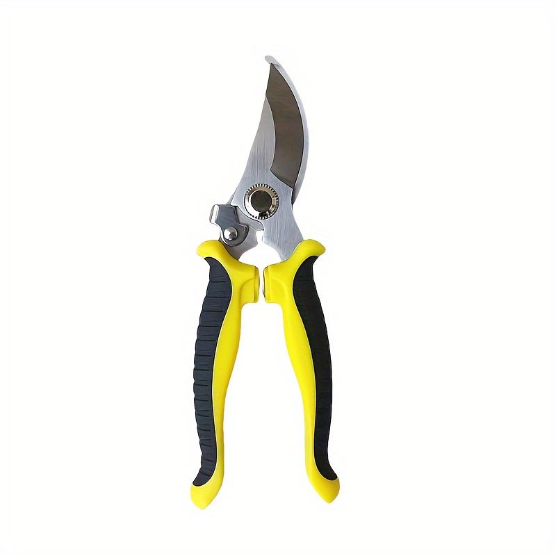 Garden Pruning Shears Branch Scissors Stainless Steel Fruit Scissors Anti-skid Labor-saving Sharp Bypass Pruning Shears Tree Trimmers Secateurs Hand Clippers