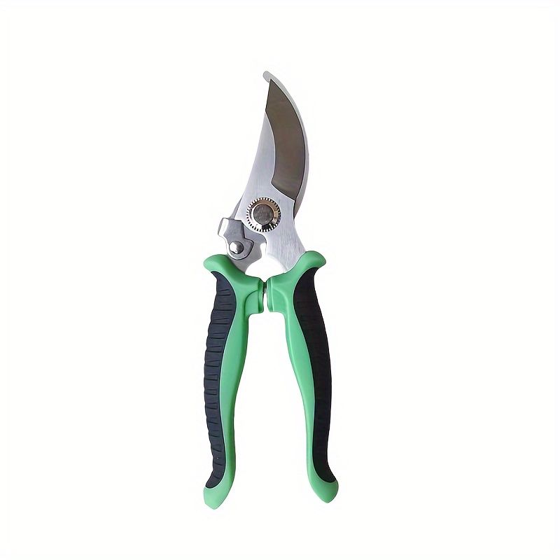 Garden Pruning Shears Branch Scissors Stainless Steel Fruit Scissors Anti-skid Labor-saving Sharp Bypass Pruning Shears Tree Trimmers Secateurs Hand Clippers