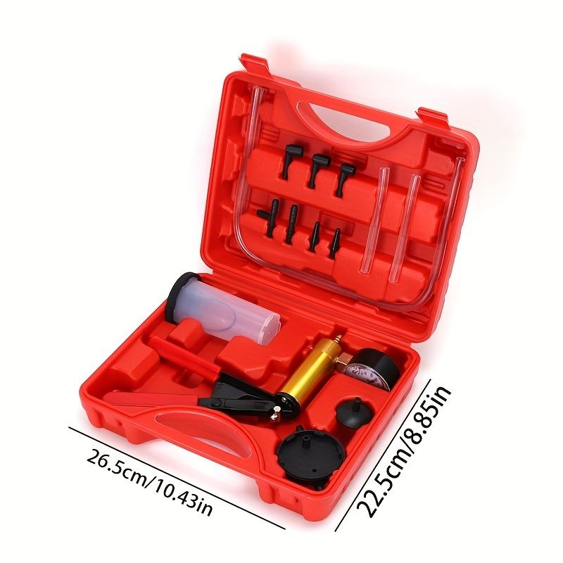 Manual Vacuum Pump Car Brake Oil Car Repair Replacement Tool Set Small Air Pump Manual Suction Gun