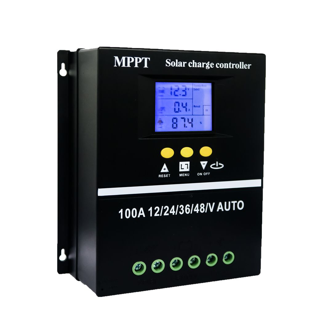 60A 80A 100A MPPT Solar Charge Controller Tool 12V 24V 36V 48V Solar Panel Battery Smart LCD Display Battery Intelligent Regulator