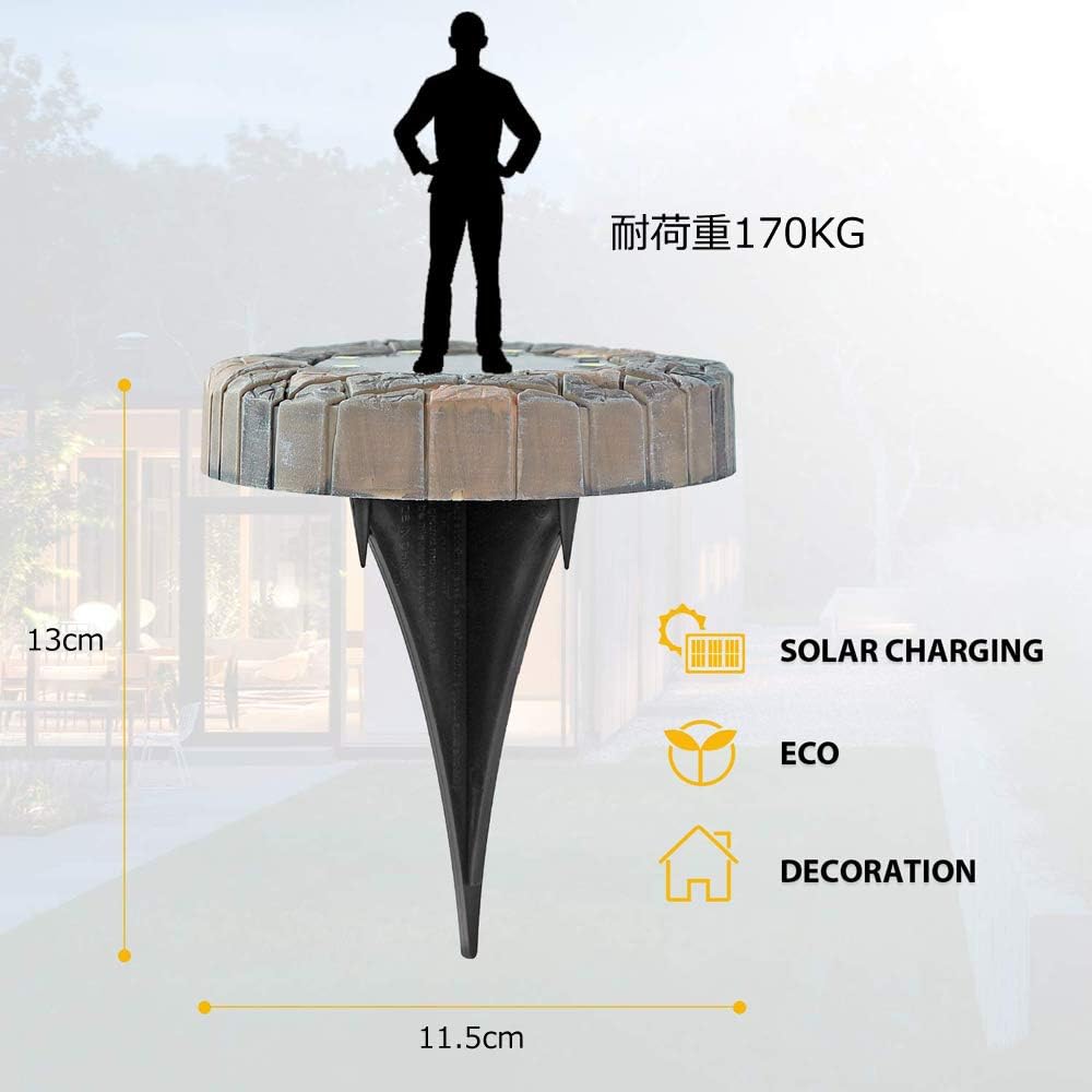 Solar Outdoor Lights for Landscape Lighting, Garden Lights, Yard Lights, Driveway Lights - Solar Pathway Lights -4 Packl White)