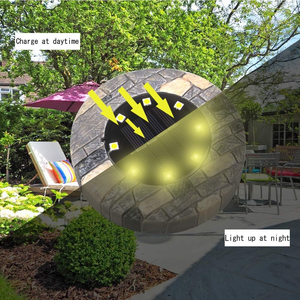 Solar Outdoor Lights for Landscape Lighting, Garden Lights, Yard Lights, Driveway Lights - Solar Pathway Lights -4 Packl White)