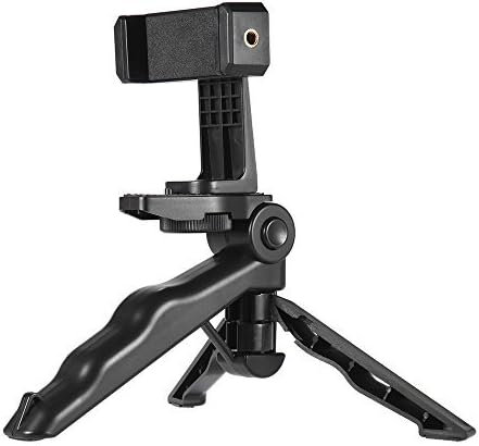 Phone Tripod, Andoer Camera stabilizer 1/4 Screw Handheld Mini Universal Smartphone Holder Tripod for Iphone Samsung Android Multi-Use Pistol Grip
