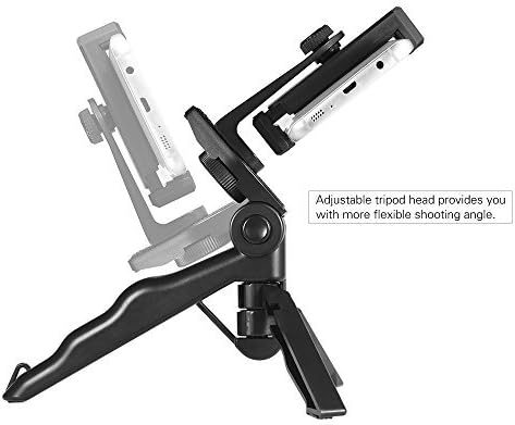 Phone Tripod, Andoer Camera stabilizer 1/4 Screw Handheld Mini Universal Smartphone Holder Tripod for Iphone Samsung Android Multi-Use Pistol Grip