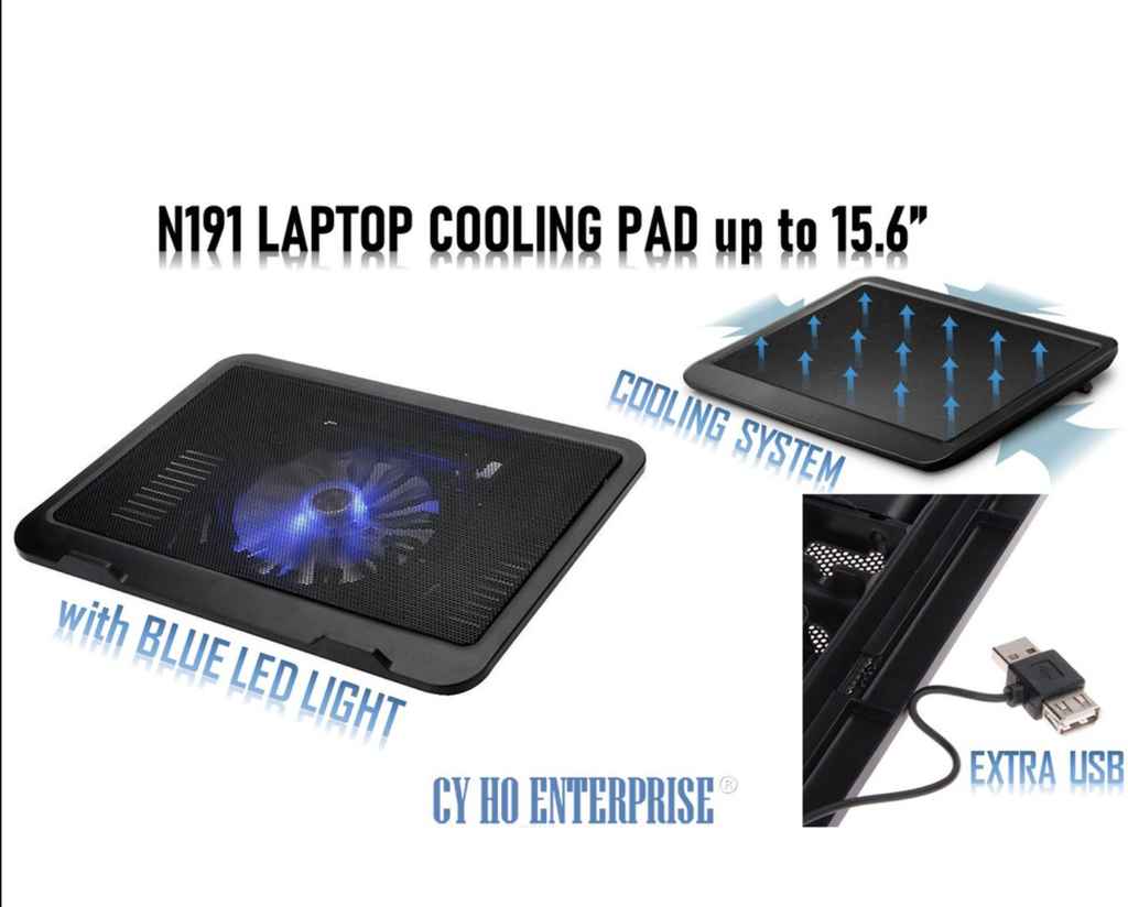 N191 High Performance Super Slim Notebook Cooling mount Pad stand  -Black