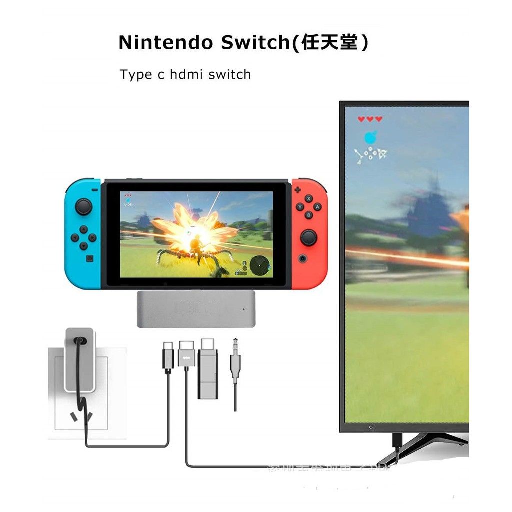 4in1 USB C Hub HDMI HDTV  Adapter for SAMSUNG TYPE C HUB, IPHONE 15 PRO MAX  iPad Pro 11", iPad Air 4, Mini USB C to 4K@60Hz, PD Charging, Headphone Jack Compatible with MacBook